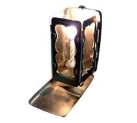 Sctecoau Linterna de Bolsillo Plegable para Velas, Linterna de Bolsillo para Velas, Linterna de Bolsillo Plegable para Velas, Linterna de Bolsillo Plegable para Velas (Sin Velas)