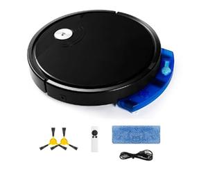 Sctecoau RS800 5 en 1 con Control Remoto Robot Aspirador Inteligente SúPer Silencioso Trapeador en Seco y HúMedo ElectrodoméSticos Negro,A