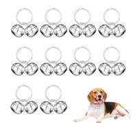 Sctmda Campanas de Mascotas 10 Piezas Campanas Ruidosas para Gatos y Perros Campanas de Collares de Mascotas Cascabeles de Metal Campana de Perro Mascotas Campanillas Llaveros
