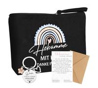 Sctmda Regalo para Comadrona Bolsa de Maquillaje para Comadrona Bolsa de Cosméticos Gracias Llavero para Comadrona Bolsa de Maquillaje Regalo para Comadrona Gracias Regalo de Despedida de Matrona