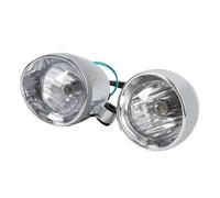 SCUASKJ Faro Led Moto Faro Antiniebla Para Motocicleta, Retro Cromado De 2,4 Pulgadas