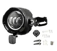 SCUASKJ Faro Led Moto Faro Delantero LED De 4,5 Pulgadas Para Bicicletas Eléctricas Super73 Y 12-52 V Con Halo Blanco Completo Soporte Carcasa Conector Higo