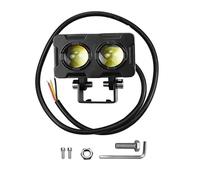 SCUASKJ Faro Led Moto Foco Auxiliar Para Faros Para Motocicleta, 1/2 Luces Antiniebla LED, Luz Conducción ATV, Barra Trabajo Dos Colores