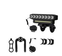 SCUASKJ Faro Led Moto Luz Delantera Para Bicicleta LED De 5/8" Y 130 DB, Bocina Para Con 6 Modos Timbre