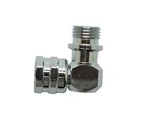 Scuba Choice Snorkel Master 90 Degree Swivel Adaptor UNF for Regulator LP Hose, 2" x 9/16"-18" Adaptador Giratorio Grados, 9/16-18 Manguera reguladora, Unisex