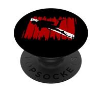 Scuba Diving Flag Gear Scuba Diving Equipment Deep Dive PopSockets PopGrip Adhesivo