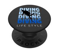 Scuba Diving Gear Scuba Diving Equipment Dive PopSockets PopGrip Adhesivo