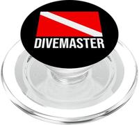 Scuba Flag Diver Down Flag DIVEMASTER PopSockets PopGrip para MagSafe