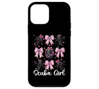 Scuba Girl Buceo Buceo Buceo Arco Coqueta Rosa Carcasa para iPhone 12 Mini