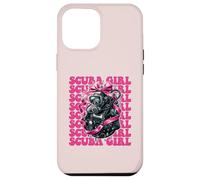 Scuba Girl Buceo Buceo Buceo Arco Coqueta Rosa Carcasa para iPhone 12 Pro MAX