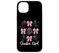 Scuba Girl Buceo Buceo Buceo Arco Coqueta Rosa Carcasa para iPhone 14 Plus