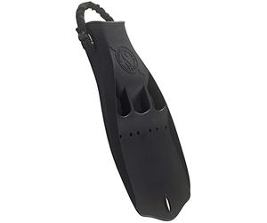 Scubapro Aleta de Buceo Jet con Correa de talón de Resorte (Negro, Grande)
