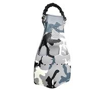 Scubapro Aleta Jet Diving con correa de talón de resorte (camuflaje blanco, XL)