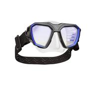 Scubapro D-Mask - Máscara de buceo, incluye adaptador de montaje para el ordenador de buceo HUD., M, Azul transparente negro