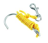 Scubapro Gancho de arrecife Reef Hook Color 0 Mosquetón acero inoxidable Amarillo/Plateado