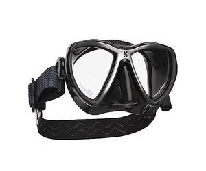 Scubapro Synergy Mini Mask BLK/SLV - Juego de reguladores para Buceo en Agua fría Unisex, Color Negro y Plateado