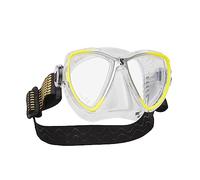 Scubapro Synergy Mini Mask CLR/Yel-SLV - Juego de reguladores para Buceo en Agua fría Unisex - Adulto, Clear/Yellow/Silver, One Size
