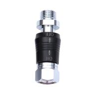 Scubas - Adaptador regulador de buceo de repuesto para interfaz rápida de baja presión, conector de válvulas de empuje para conexión rápida, buceo, segunda etapa, manguera de presión, comprobación de