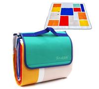 scuddles Manta de Picnic Extra Grande, 60 x 80 cm, 3 Capas, Manta para Exteriores, Repelente al Agua, tapete portátil, Bolsa de Transporte, Primavera, Verano, Manta para Camping en la Playa