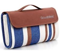 scuddles Manta de Picnic Extragrande de 203 x 203 cm, 3 Capas, Manta de pícnic, Impermeable, práctica Alfombra, Bolsa de Transporte, Manta de Primavera y Verano para la Playa