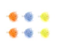 SCUDGOOD 6 piezas interactivas para plumas de juguete, reemplazos para cabeza para FOFO, para ejercicio, juguete interior para juguetes, juguete interactivo para niños para gatos de interior