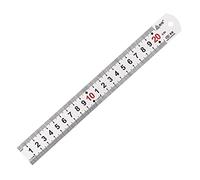 SCUDGOOD Regla Recta de Acero Inoxidable 20cm, Herramienta de Medición para Aprendizaje de Oficina y Dibujo, Regla de Acero Inoxidable