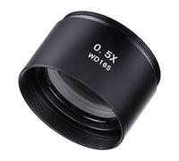 SCUDGOOD WD165 - Microscopio estéreo trinocular 0.5X, lente de objetivo auxiliar, lente Barlow de 48 mm, adaptador de lente de objetivo de microscopio