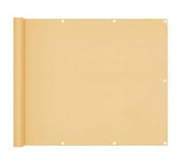 Scudo resistente a la intemperie con ojales de cuerda y lazos para patio trasero, césped, pérgola, terraza, piscina, patio, color beige, 0,8 x 8,5 m, cubierta para exteriores