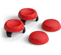 SCUF Control Empuñaduras para el Pulgar - Pack de 4 con 2 Bases - Táctica - Empuñaduras de Pulgar para Joystick Para Xbox One y Xbox Series X|S, PS4, PS5, Nintendo Switch Controlador Pro - Rojo