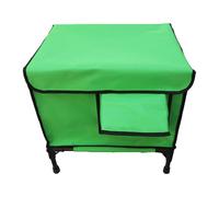 Scuga Puerta para gato al aire libre, refugio para gatos con puerta, refugio de gato salvaje de invierno aislado, diseño impermeable Nest de mascotas para porche, patio, jardín, balcón, heno