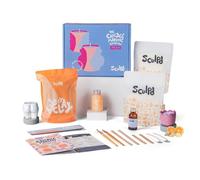 Sculpd Kit de alfarería para principiantes (2 adultos) para hacer velas con arcilla secada al aire, con cera de soja ecológica, aceite aromático, barniz, herramientas y guía (español no garantizado)