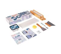 Sculpd Kit de lienzo texturizado, juego completo de arte con pasta de textura, lienzo, cuchillo de paleta, ganchos de pared, herramientas de manualidades, videos y guía para principiantes, regalo de