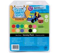 Sculpey Bake Shop Polymer Oven Bake Clay 12 unique color set for kids