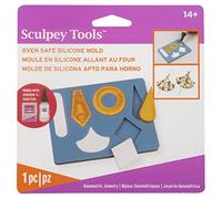 Sculpey Mold FLEXIBL EZ Push, Joyas geométricas