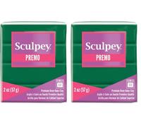 Sculpey Premo - Arcilla polimérica de 2 onzas, verde bosque (Paquete de 2)