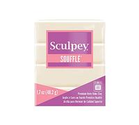 Sculpey Soufflé™ Polymer Oven-Bake Clay, Ivory, Non Toxic, 1.7 oz. bar, Great for jewelry making, holiday, DIY, mixed media and more! Premium light-weight oven bake clay.