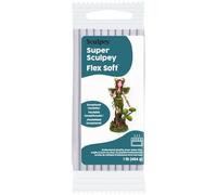 Sculpey Super Sculpey Flex® Soft Arcilla Gris 454 g | Flexible tras el horneado, Irrompible y resistente, Detalles finos precisos, Pintable y lijable, Para mayores de 14 años