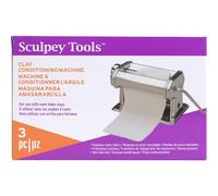 Sculpey Tools - Máquina de pasta acondicionadora de arcilla, herramienta de arcilla polimérica para hornear, 9 ajustes de grosor, incluye abrazadera y manivela, ideal para todos los niveles de