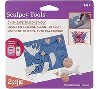Sculpey Tools - Molde flexible de silicona apto para horno, perfecto para hacer joyas y todos los demás tipos de manualidades. Úsalo con arcilla para hornear, Liquid Sculpey y resina