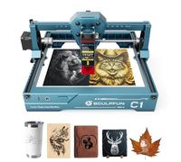 SCULPFUN C1 Mini grabadora láser, máquina de grabado láser portátil de 3 W con punto ultrafino 0,04 mm, sin necesidad de instalación, para principiantes, dispositivo de grabado laser para madera metal