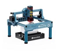 SCULPFUN Grabado láser C1 con rodillo giratorio láser RA Mini, máquina de grabado láser portátil de 3 W, grabado láser de alta precisión de 0,04 mm, rotación de 360 °, grabado cilíndrico