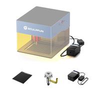 SCULPFUN iCube Air Assist y Panel de Panal, Bomba de Aire para máquina de Grabado láser iCube 3W / iCube Pro 5W / iCube Pro MAX 10W, Accesorios iCube Grabador láser
