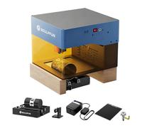 SCULPFUN iCube PRO MAX 10W Máquina de grabado láser con tambor rotatorio láser RA Mini, bomba de aire y mesa de trabajo en panal, cortador láser con filtro de humo