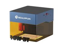 SCULPFUN iCube Pro Max (BT) 10 W Grabador láser & Cortador láser con filtro de humo, tamaño de punto láser de 0,08 mm y velocidad de 10 000 mm/min, para grabar madera, metal, acrílico y vidrio