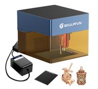 SCULPFUN iCube Pro Max Grabador láser 10W con Air Assist, mesa de trabajo, filtro de humo, cortadora láser portátil, enfoque láser 0,08 mm, grabadora láser para madera, papel, plástico
