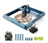 SCULPFUN Máquina de grabado láser SF-A9 40 W/20 W con asistencia de aire y pies elevados, enfoque preciso, grabado de alta velocidad de 36000 mm/min, alarma de temperatura, alarma de llama, grabado