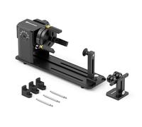 SCULPFUN Ra Pro - Rodillo giratorio láser para grabado con 3 mordazas, mandíbula multifunción 3 en 1, rotación para objetos redondos irregulares cilíndricos