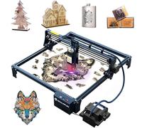 SCULPFUN S30 Pro Máquina de grabado láser 10W, cortadora laser con air assist 30L/min , riel lineal, interruptor de límite, grabadora laser para madera, metal y acrílico, 410 x 400 mm