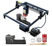 SCULPFUN S30 Pro Max Máquina de grabado láser con rodillo de disco de garras RA Pro Max y asistencia automática Air Assist, potencia láser de 20 W, precisión de grabado láser de 0,005 mm, grabado