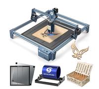 SCULPFUN S9 Grabador láser Cortador láser con eje Y Rodillo giratorio 360°, Mesa de trabajo de nido de abeja 400x400x22mm, Salida láser ultrafina Máquina de grabado láser Corte láser para madera 15mm
